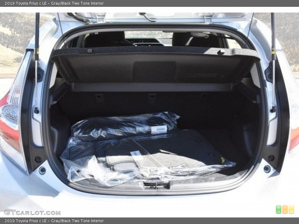 Gray/Black Two Tone Interior Trunk for the 2019 Toyota Prius c LE #129609121