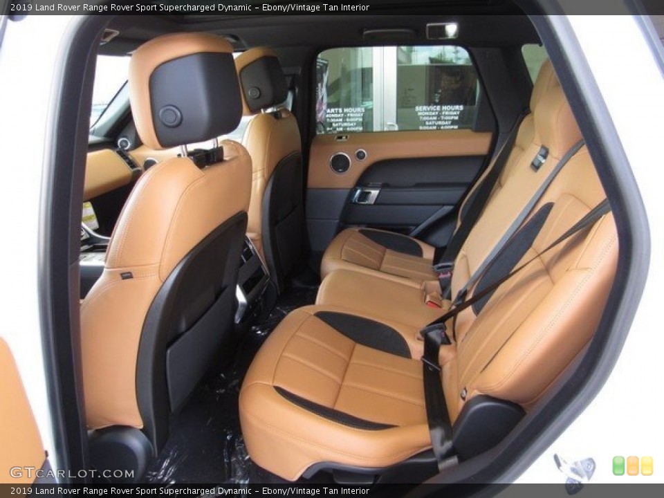 Ebony/Vintage Tan Interior Rear Seat for the 2019 Land Rover Range Rover Sport Supercharged Dynamic #129609598