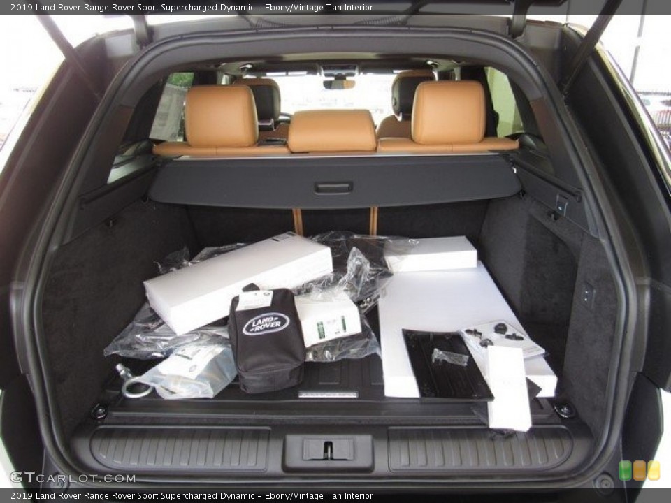 Ebony/Vintage Tan Interior Trunk for the 2019 Land Rover Range Rover Sport Supercharged Dynamic #129609679