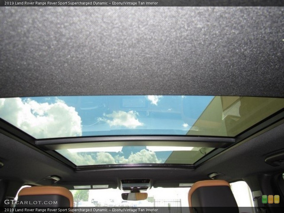 Ebony/Vintage Tan Interior Sunroof for the 2019 Land Rover Range Rover Sport Supercharged Dynamic #129609703