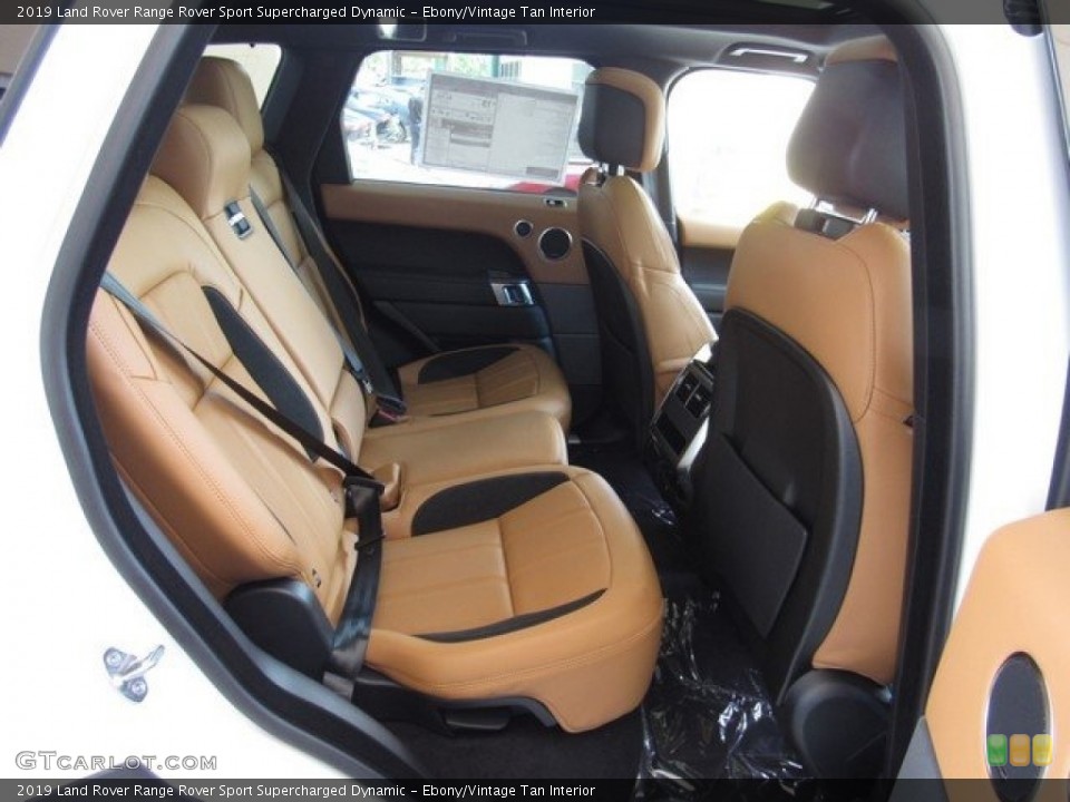 Ebony/Vintage Tan Interior Rear Seat for the 2019 Land Rover Range Rover Sport Supercharged Dynamic #129609724