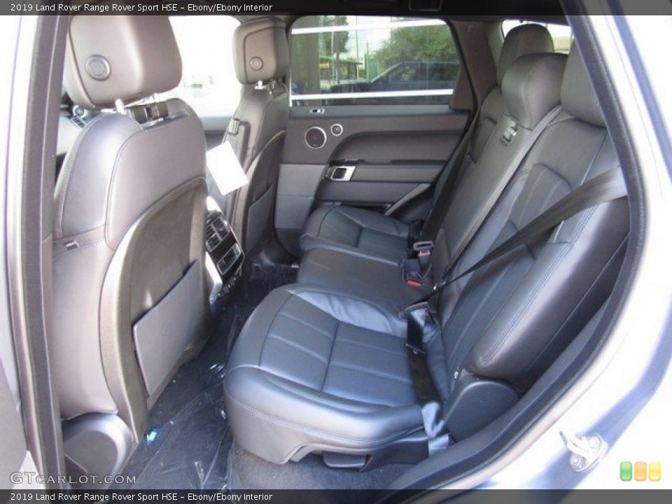 Ebony/Ebony Interior Rear Seat for the 2019 Land Rover Range Rover Sport HSE #129611158