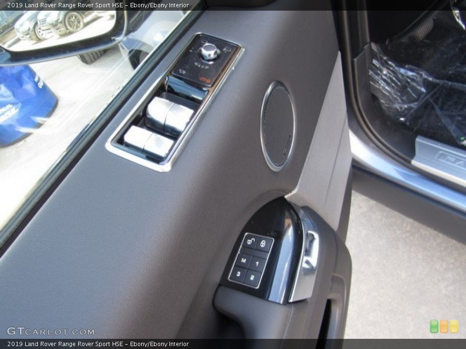 Ebony/Ebony Interior Controls for the 2019 Land Rover Range Rover Sport HSE #129611357