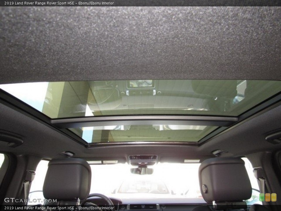 Ebony/Ebony Interior Sunroof for the 2019 Land Rover Range Rover Sport HSE #129611938