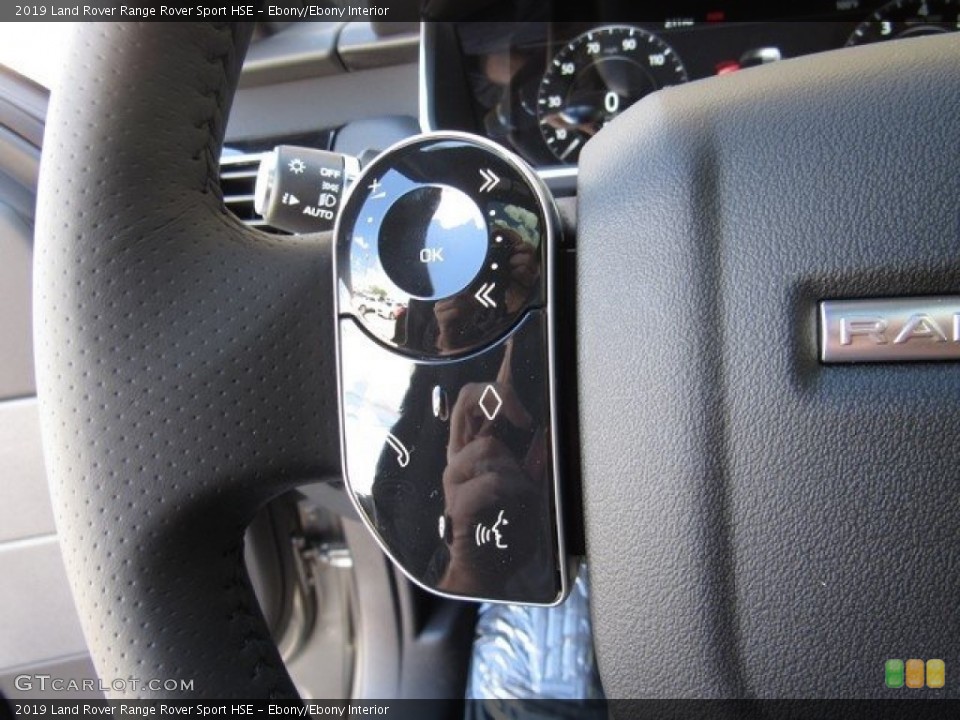 Ebony/Ebony Interior Steering Wheel for the 2019 Land Rover Range Rover Sport HSE #129612085