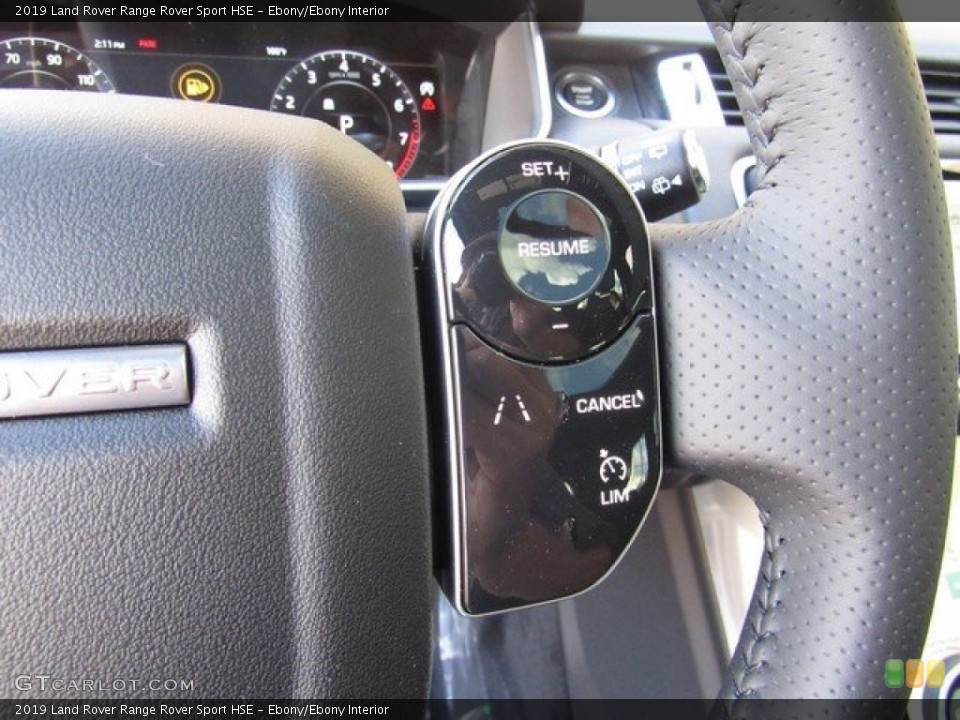 Ebony/Ebony Interior Steering Wheel for the 2019 Land Rover Range Rover Sport HSE #129612103