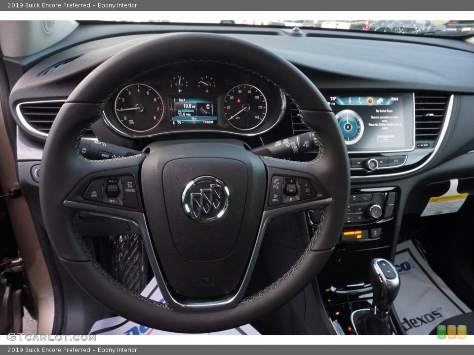 Ebony Interior Steering Wheel for the 2019 Buick Encore Preferred #129612304