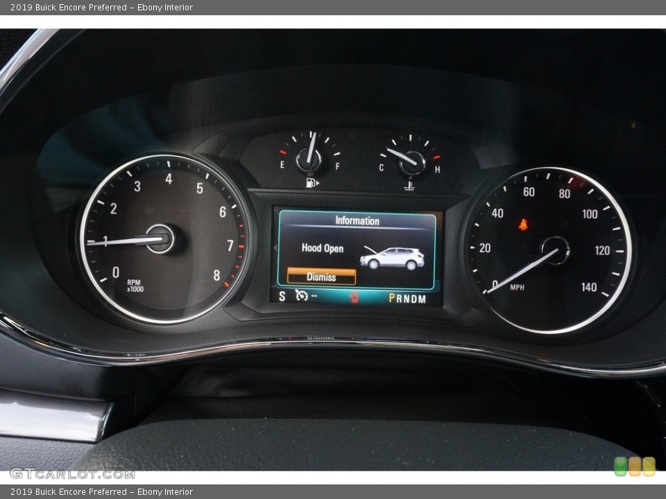 Ebony Interior Gauges for the 2019 Buick Encore Preferred #129612322