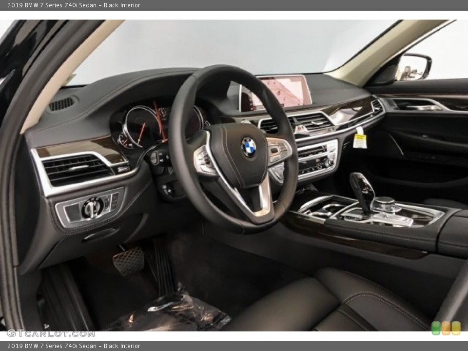 Black Interior Dashboard for the 2019 BMW 7 Series 740i Sedan #129614380