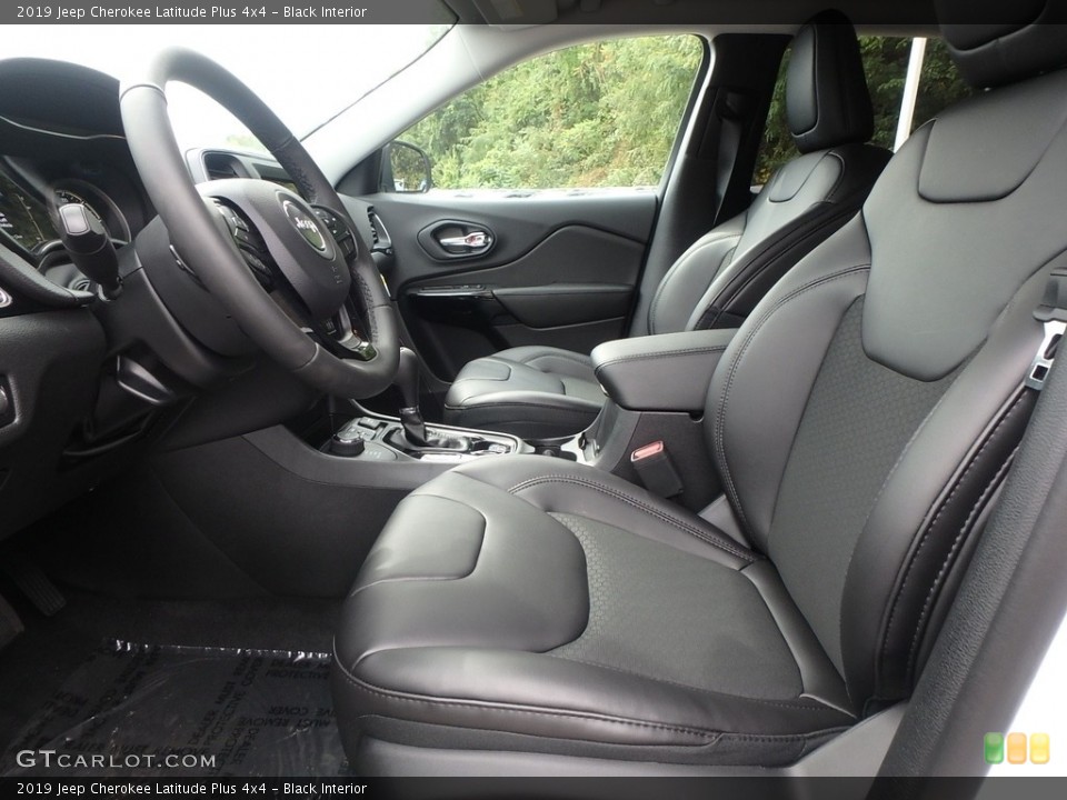 Black Interior Front Seat for the 2019 Jeep Cherokee Latitude Plus 4x4 #129616743