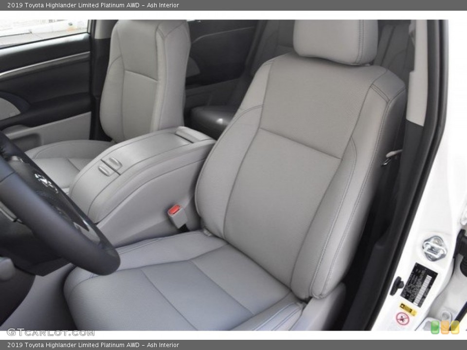 Ash Interior Front Seat for the 2019 Toyota Highlander Limited Platinum AWD #129618227