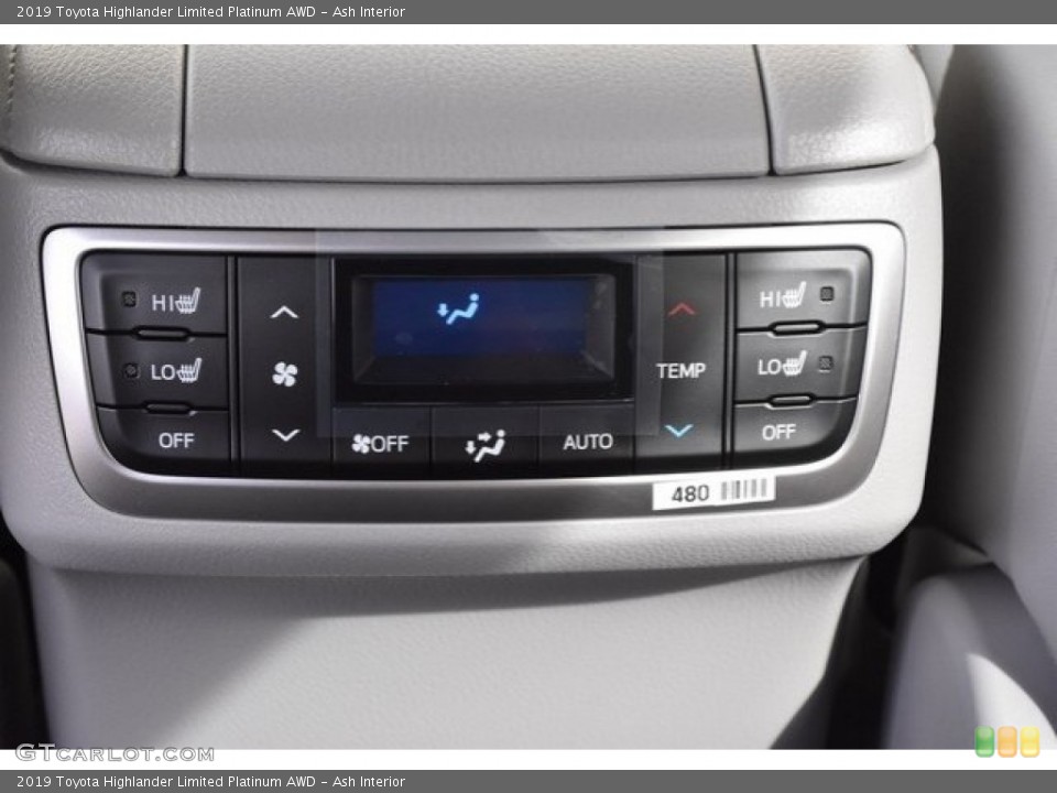 Ash Interior Controls for the 2019 Toyota Highlander Limited Platinum AWD #129618431
