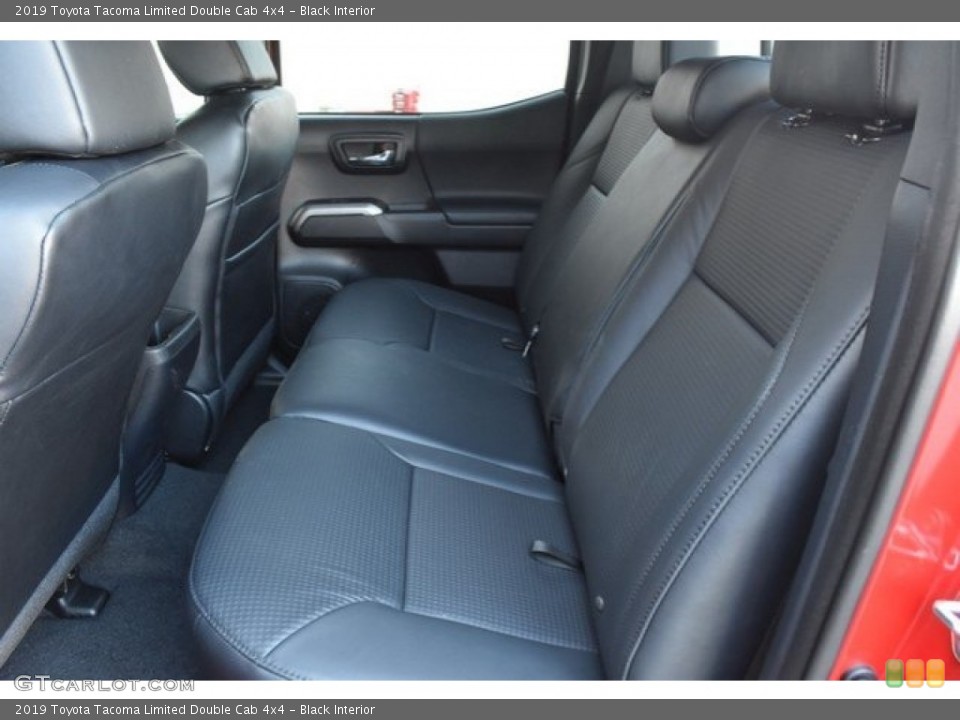 Black Interior Rear Seat for the 2019 Toyota Tacoma Limited Double Cab 4x4 #129619277