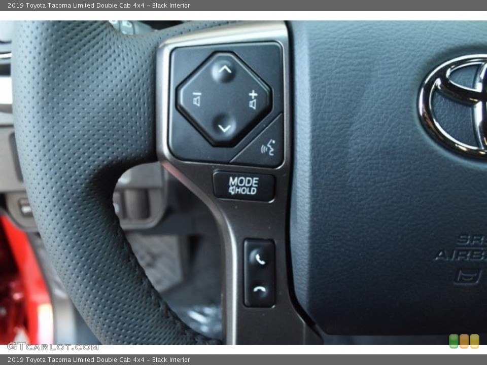 Black Interior Steering Wheel for the 2019 Toyota Tacoma Limited Double Cab 4x4 #129619430