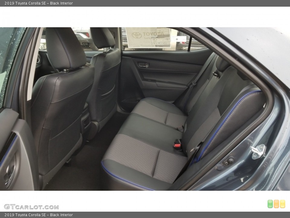 Black Interior Rear Seat for the 2019 Toyota Corolla SE #129619439