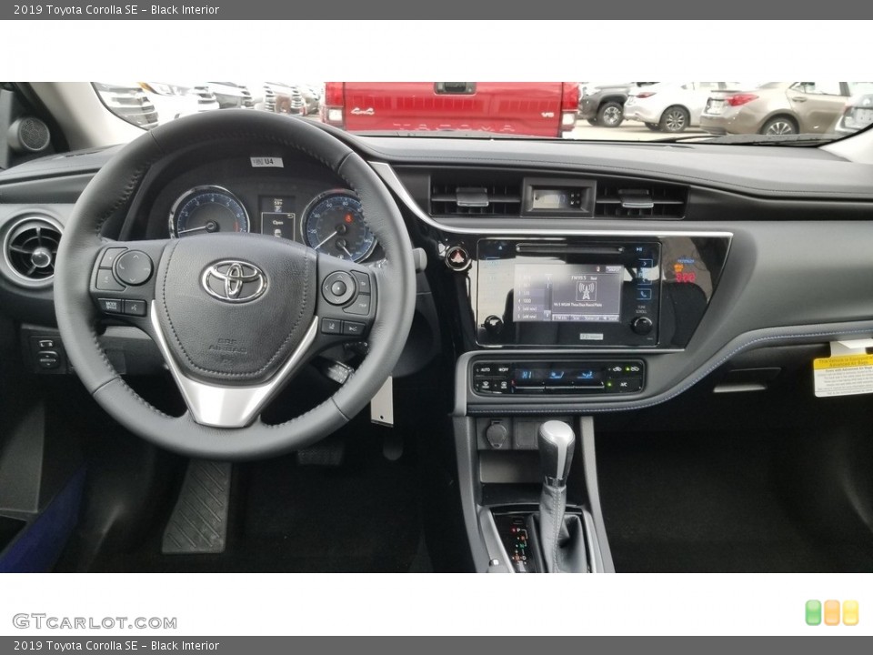 Black Interior Dashboard for the 2019 Toyota Corolla SE #129619442