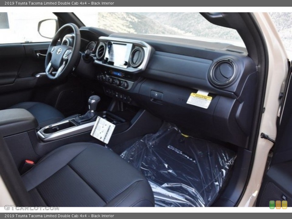 Black Interior Dashboard for the 2019 Toyota Tacoma Limited Double Cab 4x4 #129619919