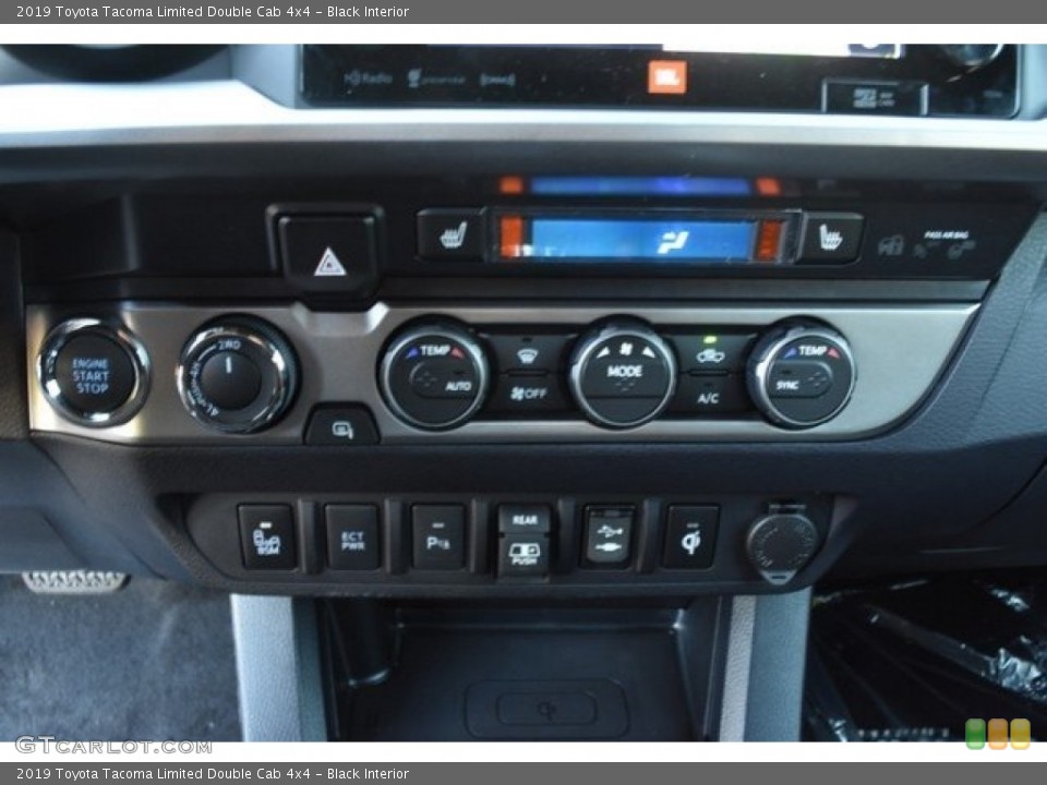 Black Interior Controls for the 2019 Toyota Tacoma Limited Double Cab 4x4 #129620267