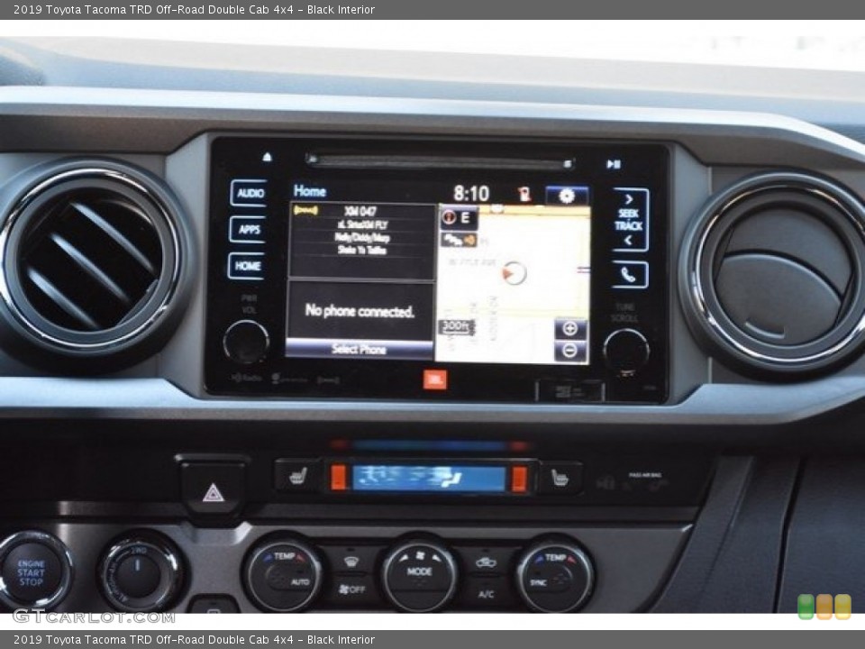 Black Interior Controls for the 2019 Toyota Tacoma TRD Off-Road Double Cab 4x4 #129620627