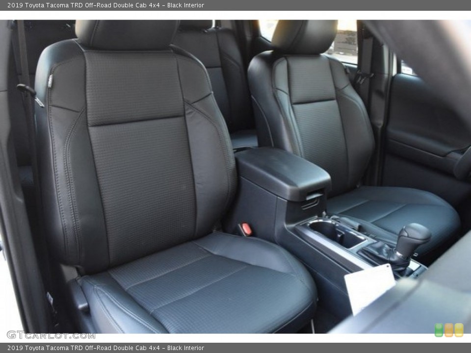 Black Interior Front Seat for the 2019 Toyota Tacoma TRD Off-Road Double Cab 4x4 #129620690
