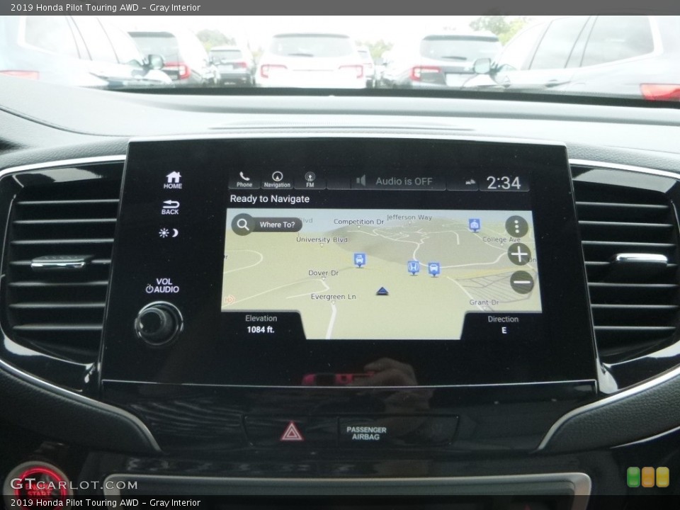 Gray Interior Navigation for the 2019 Honda Pilot Touring AWD #129621773