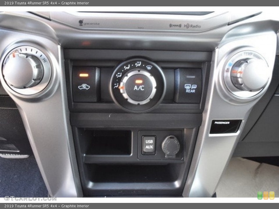 Graphite Interior Controls for the 2019 Toyota 4Runner SR5 4x4 #129623906