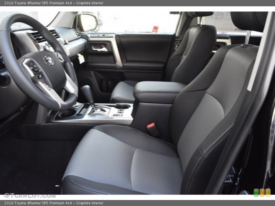 Graphite Interior Front Seat for the 2019 Toyota 4Runner SR5 Premium 4x4 #129624160