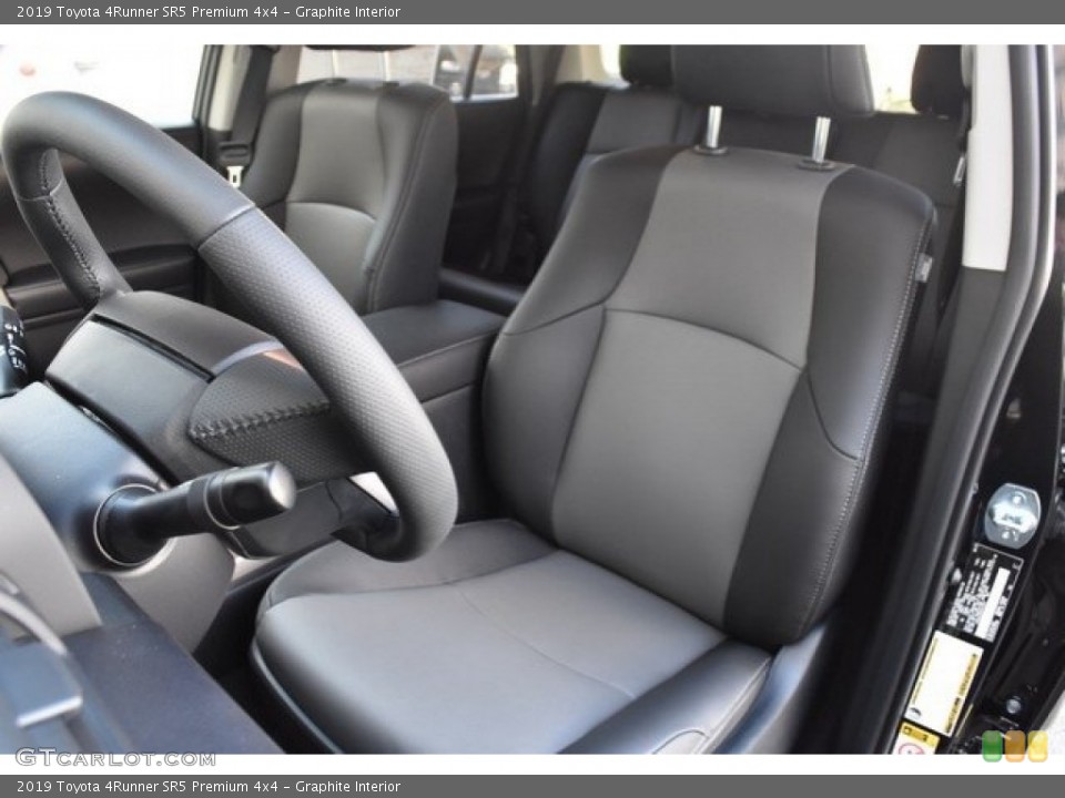 Graphite Interior Front Seat for the 2019 Toyota 4Runner SR5 Premium 4x4 #129624179