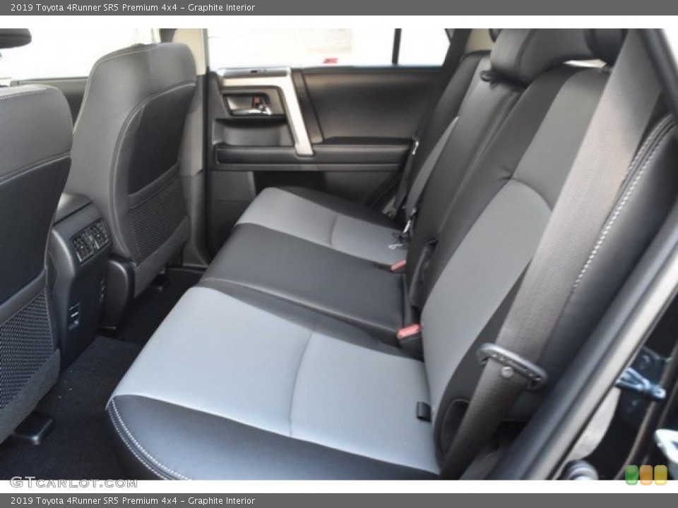 Graphite Interior Rear Seat for the 2019 Toyota 4Runner SR5 Premium 4x4 #129624311