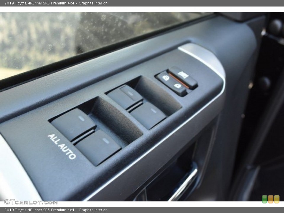 Graphite Interior Controls for the 2019 Toyota 4Runner SR5 Premium 4x4 #129624470