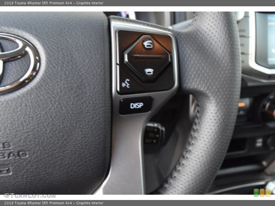 Graphite Interior Steering Wheel for the 2019 Toyota 4Runner SR5 Premium 4x4 #129624542