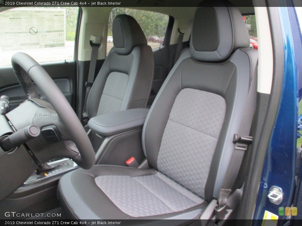 Jet Black Interior Front Seat for the 2019 Chevrolet Colorado Z71 Crew Cab 4x4 #129624800