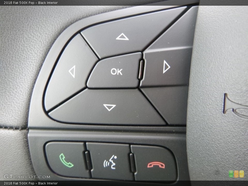 Black Interior Steering Wheel for the 2018 Fiat 500X Pop #129629054