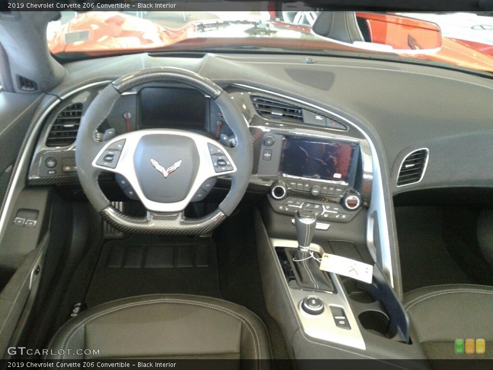 Black Interior Dashboard for the 2019 Chevrolet Corvette Z06 Convertible #129629456