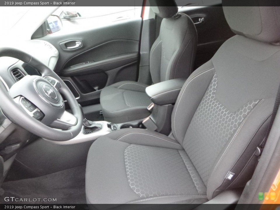 Black Interior Front Seat for the 2019 Jeep Compass Sport #129631454