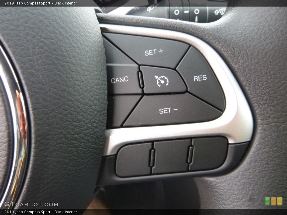 Black Interior Steering Wheel for the 2019 Jeep Compass Sport #129631523