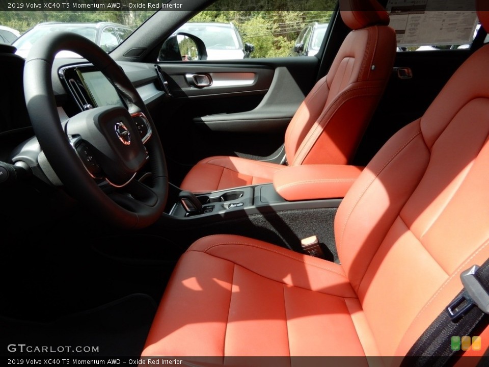 Oxide Red Interior Front Seat for the 2019 Volvo XC40 T5 Momentum AWD #129633824