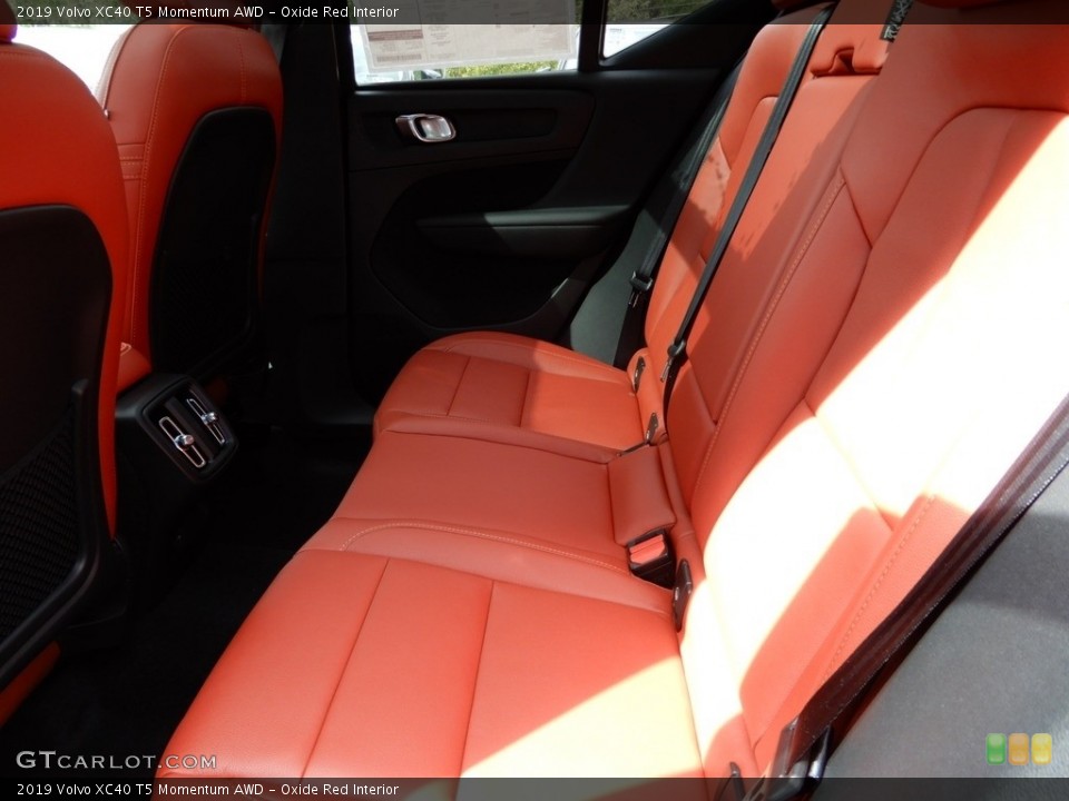 Oxide Red Interior Rear Seat for the 2019 Volvo XC40 T5 Momentum AWD #129633851