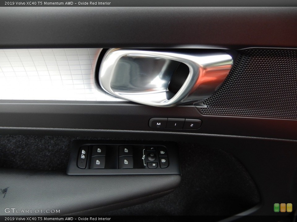 Oxide Red Interior Controls for the 2019 Volvo XC40 T5 Momentum AWD #129633899
