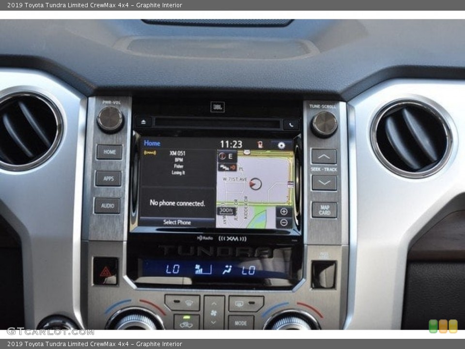 Graphite Interior Controls for the 2019 Toyota Tundra Limited CrewMax 4x4 #129635693