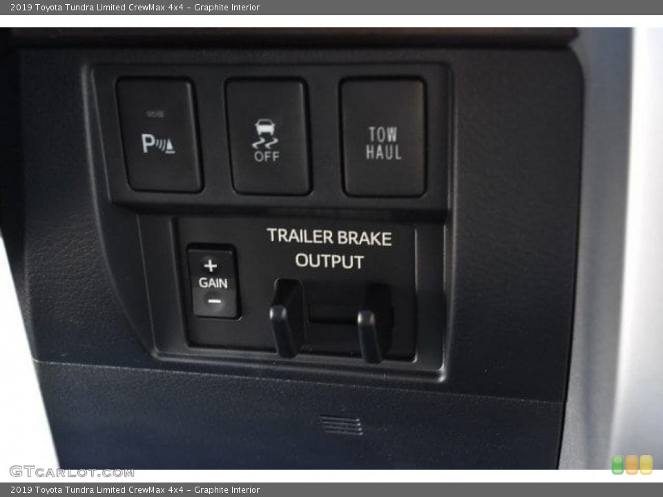Graphite Interior Controls for the 2019 Toyota Tundra Limited CrewMax 4x4 #129636020