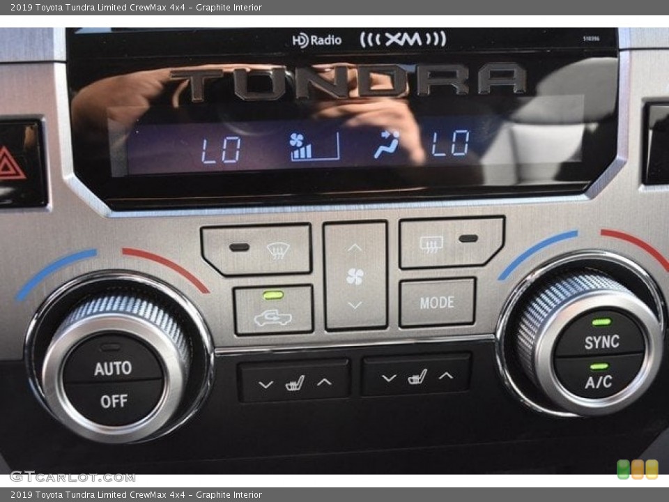 Graphite Interior Controls for the 2019 Toyota Tundra Limited CrewMax 4x4 #129636035