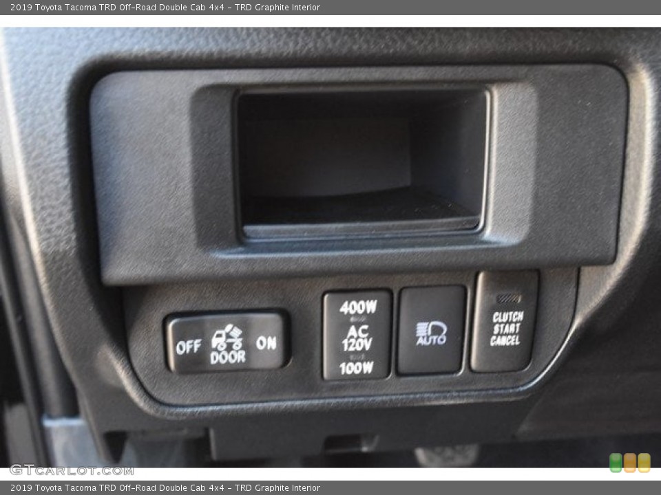 TRD Graphite Interior Controls for the 2019 Toyota Tacoma TRD Off-Road Double Cab 4x4 #129640316