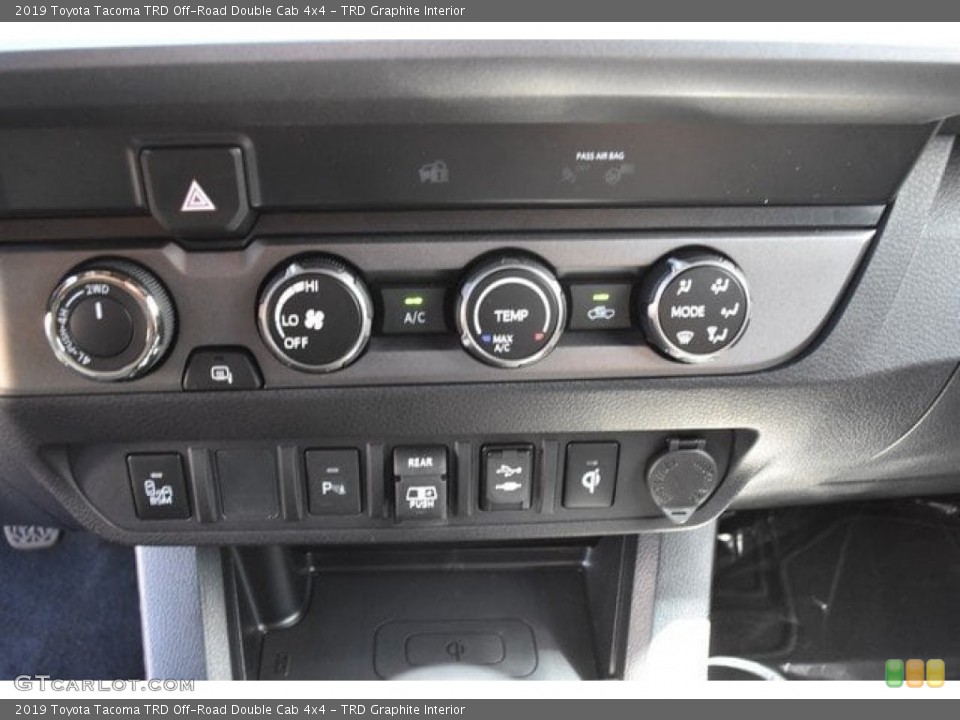 TRD Graphite Interior Controls for the 2019 Toyota Tacoma TRD Off-Road Double Cab 4x4 #129640370