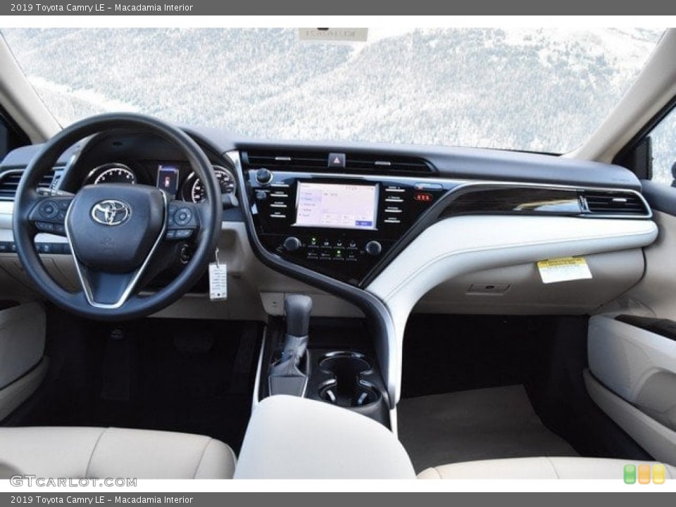 Macadamia Interior Dashboard for the 2019 Toyota Camry LE #129641537