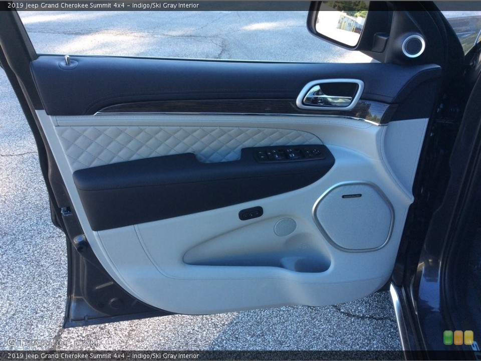 Indigo/Ski Gray Interior Door Panel for the 2019 Jeep Grand Cherokee Summit 4x4 #129646627