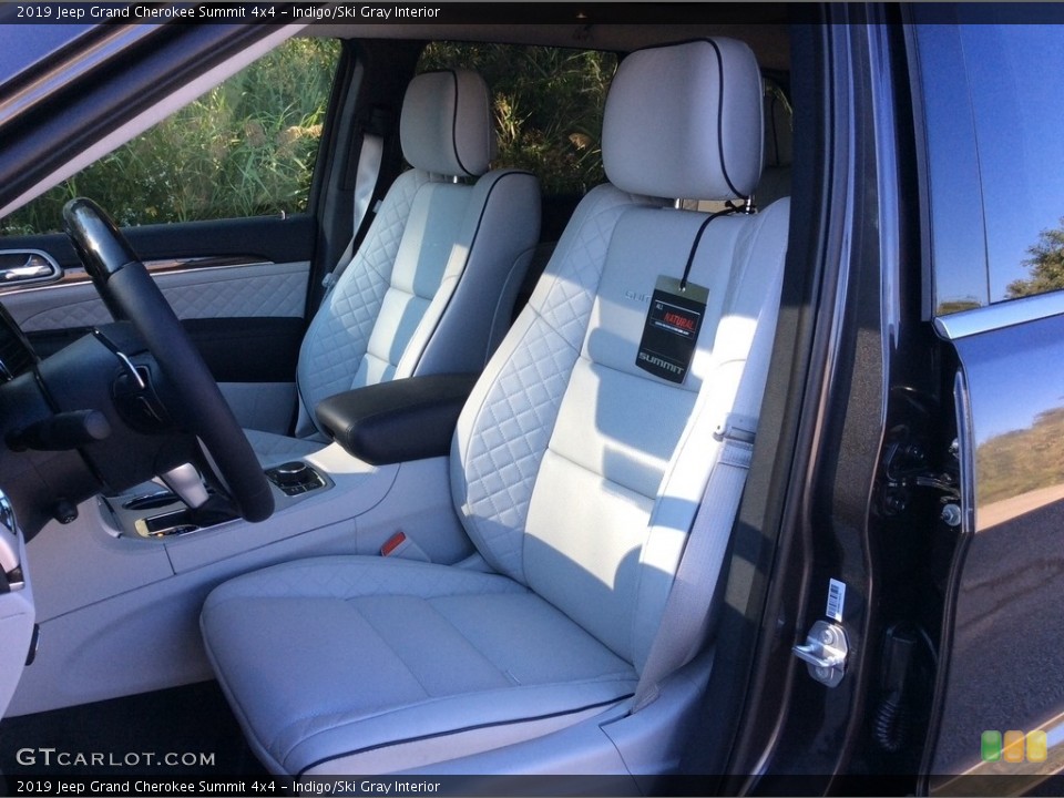 Indigo/Ski Gray Interior Front Seat for the 2019 Jeep Grand Cherokee Summit 4x4 #129646648