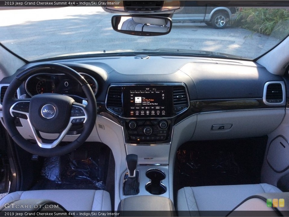 Indigo/Ski Gray Interior Dashboard for the 2019 Jeep Grand Cherokee Summit 4x4 #129646660