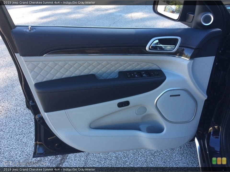 Indigo/Ski Gray Interior Door Panel for the 2019 Jeep Grand Cherokee Summit 4x4 #129647038