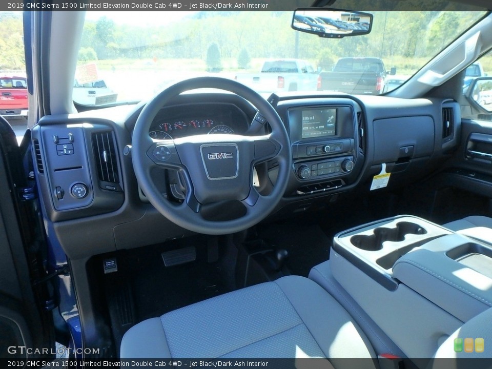 Jet Black/Dark Ash Interior Photo for the 2019 GMC Sierra 1500 Limited Elevation Double Cab 4WD #129650074